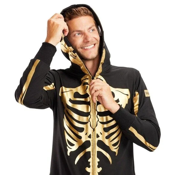 Tipsy Elves Gold Skeleton Costume - Picture 3 of 12